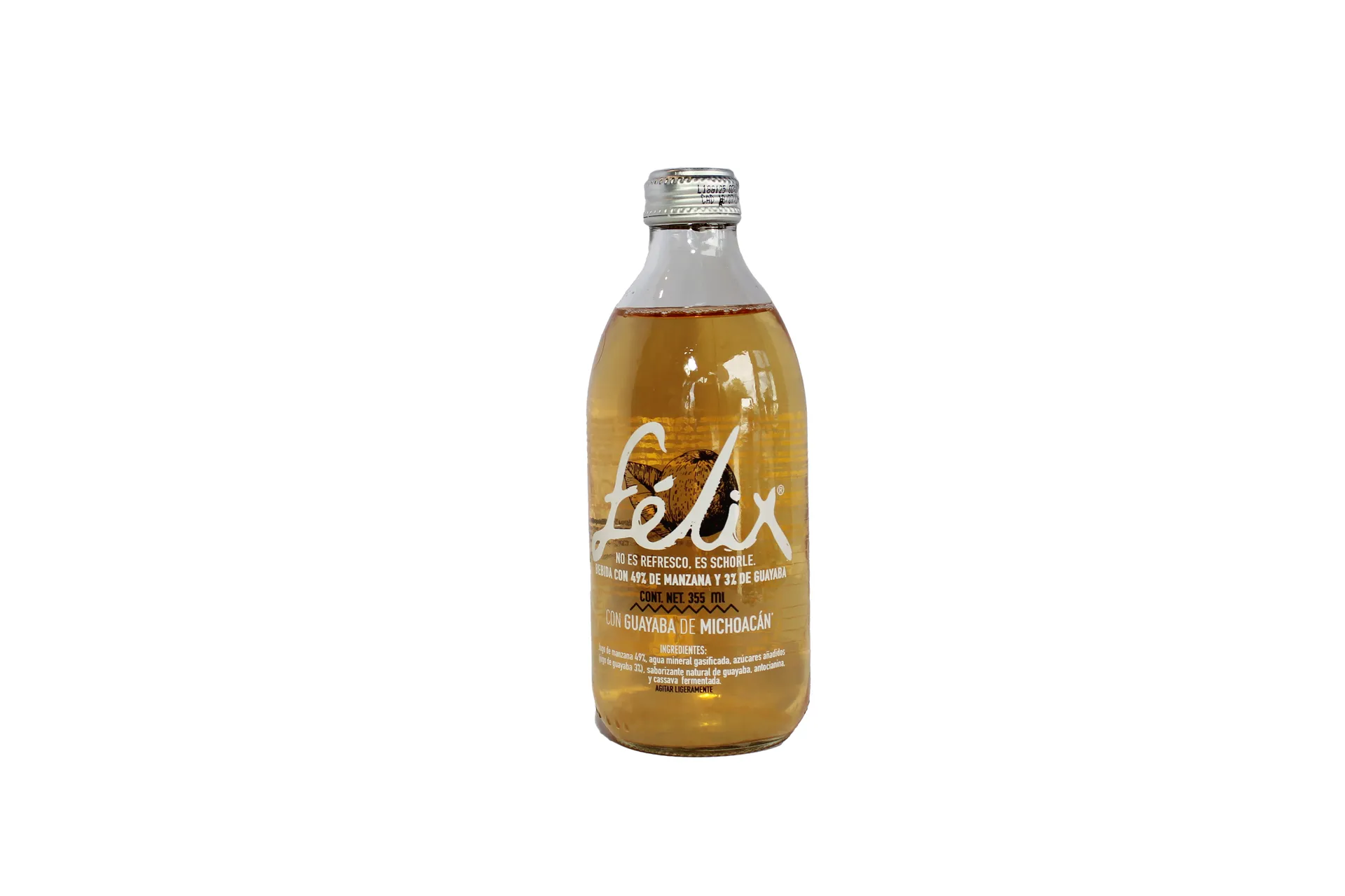 SCHORLES BOTELLA DE VIDRIO 355 ML (F-GUA)